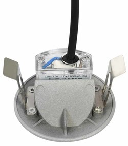 vidaXL Φωτιστικά Τοίχου LED Εξωτερικού Χώρου Στρογγυλά 6 τεμ. Ασημί 2W