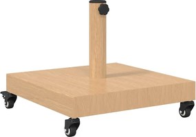 vidaXL Βάση ομπρέλας Ανοιχτό Ξύλο 45 x 45 x 31,5 εκ.