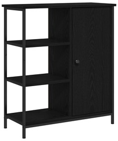 vidaXL Μπουφές Μαύρος Δρυς 70x30x80 εκ Επεξεργασμένο Ξύλο