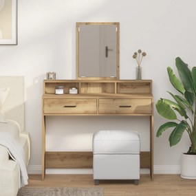 vidaXL Τουαλέτα με Συρτάρια Ξύλο Artisan 100x41x140 εκ.