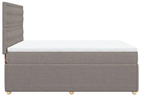 ΚΡΕΒΑΤΙ BOXSPRING ΜΕ ΣΤΡΩΜΑ TAUPE 140X190 ΕΚ. ΥΦΑΣΜΑΤΙΝΟ 3294369