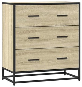 vidaXL Sideboard Sonoma Oak 68x35x76cm Κατασκευασμένο ξύλο και μέταλλο