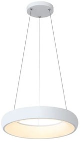 Κρεμαστό Φωτιστικό Οροφής LED 54W 3CCT Ακρυλικό-Μέταλλο Inlight-42023-B-White-Λευκό 42023-B-White
