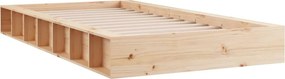 vidaXL Πλαίσιο Κρεβατιού 120 x 190 εκ. από Μασίφ Ξύλο Small Double