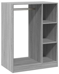 vidaXL Ντουλάπα Γκρι Sonoma 77x48x102 εκ. από Επεξεργασμένο Ξύλο