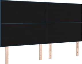 vidaXL Ρυθμιζόμενη Κρεβατοκεφαλή με κεφαλάρι Μπλε 180 cm ύφασμα