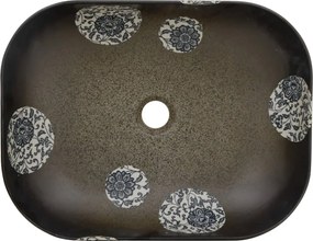 vidaXL Νιπτήρας Ορθογώνιος Πολύχρωμος 48x37,5x13,5 εκ. Κεραμικός