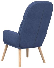 vidaXL Πολυθρόνα Relax Μπλε Υφασμάτινη