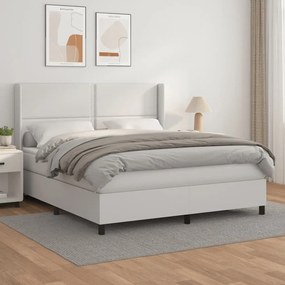 ΚΡΕΒΑΤΙ BOXSPRING ΜΕ ΣΤΡΩΜΑ ΛΕΥΚΟ 180X200 ΕΚ. ΣΥΝΘΕΤΙΚΟ ΔΕΡΜΑ 3132454