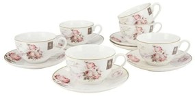 Φλυτζάνι Τσαγιού Romantic Touch (Σετ 6Τμχ) LX08779622 220ml Multi Oriana Ferelli® Porcelain