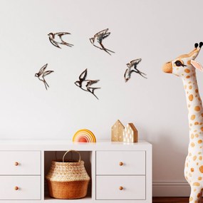 Decorative Metal Wall Accessory Birds-2 Multicolor