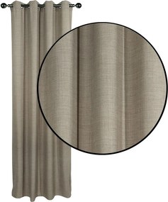 Κουρτίνα (140x270) Με Τρουκς Das Home 2243 Brown