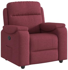 vidaXL Πολυθρόνα Ανακλινόμενη Μπορντό Υφασμάτινη