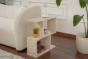 Βοηθητικό Τραπεζάκι Τραβερτίνη FLIBRAS 60x20x60