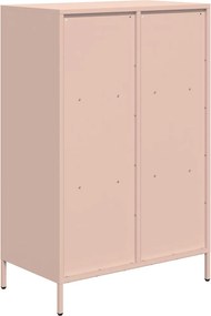 vidaXL Ντουλάπα Ροζ 68x39x103,5 εκ. από Χάλυβα