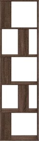vidaXL Βιβλιοθήκη 5 Επιπέδων Καφέ Δρυς 45x23,5x162,5 εκ. Επεξεργ. Ξύλο