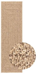 vidaXL Χαλί ZIZUR Όψη Γιούτας Εσωτ. &amp; Εξωτ. Χώρου 80x250 εκ.