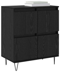 vidaXL Πλαϊνό γραφείο Μαύρο 60 x 35 x 70 cm Επεξεργασμένο ξύλο
