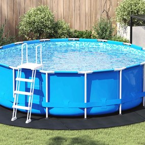 vidaXL Εδαφοκάλυψη Πισίνας Ø 396 cm (2 mm) Γύρος Μη Υφαμένο Ύφασμα