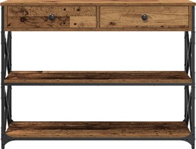 vidaXL Κονσόλα Τραπέζι Παλαιό ξύλο 100 x 28 x 75 εκ