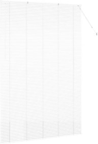 vidaXL Βενετσιάνικες Ρόδες Λευκό 220x150εκ Αλουμίνιο