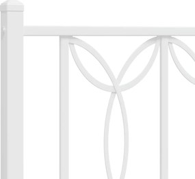 vidaXL Ανταλλακτικό κεφαλάρι Λευκό 90 εκ. Μεταλλικό