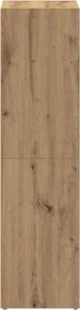 vidaXL Βιβλιοθήκη Artisan Δρυς 36x30x114 εκ. Επεξεργασμένο Ξύλο