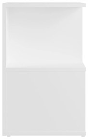 vidaXL Κομοδίνα 2 τεμ. Λευκά 35 x 35 x 55 εκ. από Μοριοσανίδα