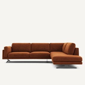 Γωνιακός καναπές από βελούδο, Cesar