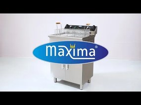 Deep Fryer - 16L - 1 Basket - with Drain Tap and Stand - 400V
