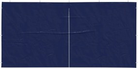 vidaXL Πλευρική Σκηνής Πάρτι 2 pcs Μπλε 400 x 195 εκ.