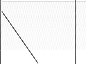 vidaXL Στύλος Περιφράξεων Γκρι 25 x 1,5 μ (36 mm πλέγμα) Ατσάλι