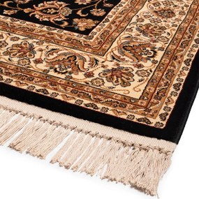 Χαλί (160x230) Βιοκαρπέτ Isfahan 3783B Black/ Cream