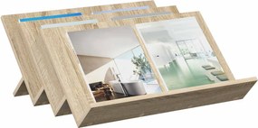 vidaXL Ράφι Περιοδικών με ράφι Δρύς Sonoma 65 x 53 x 28,5 εκ