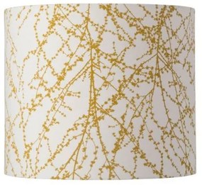 Καπέλο Φωτιστικού 1xE27 Ώχρα Κλαδιά Λινό Branches SH101022-C Ebb&Flow-SH101022-C-Λευκό-Χρυσό SH101022-C