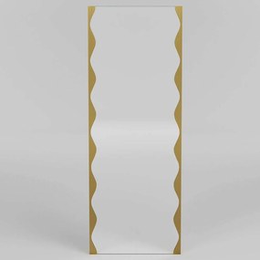 Καθρέπτης Τοίχου Melodia 552NOS2335 50x140cm Gold Aberto Design Μέταλλο,Γυαλί