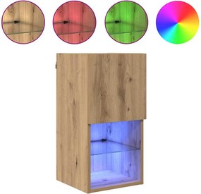 vidaXL Τοίχου ντουλάπες τηλεόρασης 2 pcs Artisan Oak