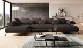 Γωνιακός καναπές Solido XL-Kafe-Αριστερή