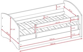 Παιδικό κρεβάτι Babydreams Cartoon-Leuko-180 x 80-Digger