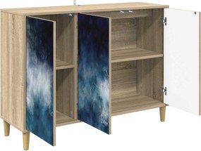vidaXL Πλαϊνό γραφείο RAALTE Sonoma 102 x 33 x 75 εκ.