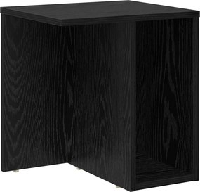vidaXL End Table 2 pcs Μαύρη Οξυά 37 x 32 x 40 εκ Επεξεργασμένο ξύλο