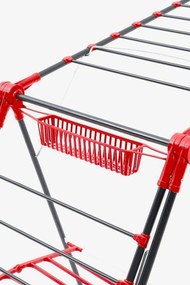 Stewehome Στεγνωτήρας ρούχων με χοντρό σωλήνα από μέταλλο Μαύρο