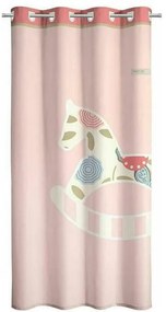 ΠΑΙΔΙΚΗ ΚΟΥΡΤΙΝΑ ΜΕ ΤΡΟΥΚΣ 160x250cm SAINT CLAIRE - TOY PINK