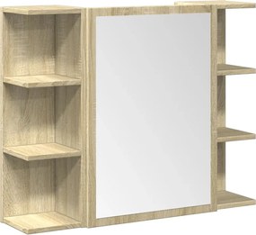 vidaXL Σετ Επίπλων Μπάνιου 3 Τεμαχίων Sonoma Δρυς Επεξεργασμένο Ξύλο