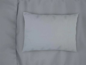 Μαξιλαροθήκη Μονόχρωμη Βαμβακερή Bebe 35x45εκ. Solid 505 Light Blue-Grey DimCol
