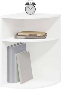 vidaXL End Table Λευκό 39,7 x 39,7 x 60 εκ Επεξεργασμένο ξύλο