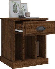 vidaXL Κομοδίνα 2 τεμ. Καφέ Δρυς 43x36x50 εκ.