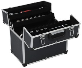 vidaXL Εργαλειοθήκη Μαύρη 38 x 22,5 x 34 εκ. από Αλουμίνιο