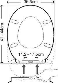 Elvit Universal Duroplast Slim Soft Close 0230 - Κάλυμμα Λεκάνης