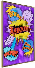 Αφίσα - Kaboom! Boom! Pow! - 30x45 - Χρυσό - Χωρίς πασπαρτού